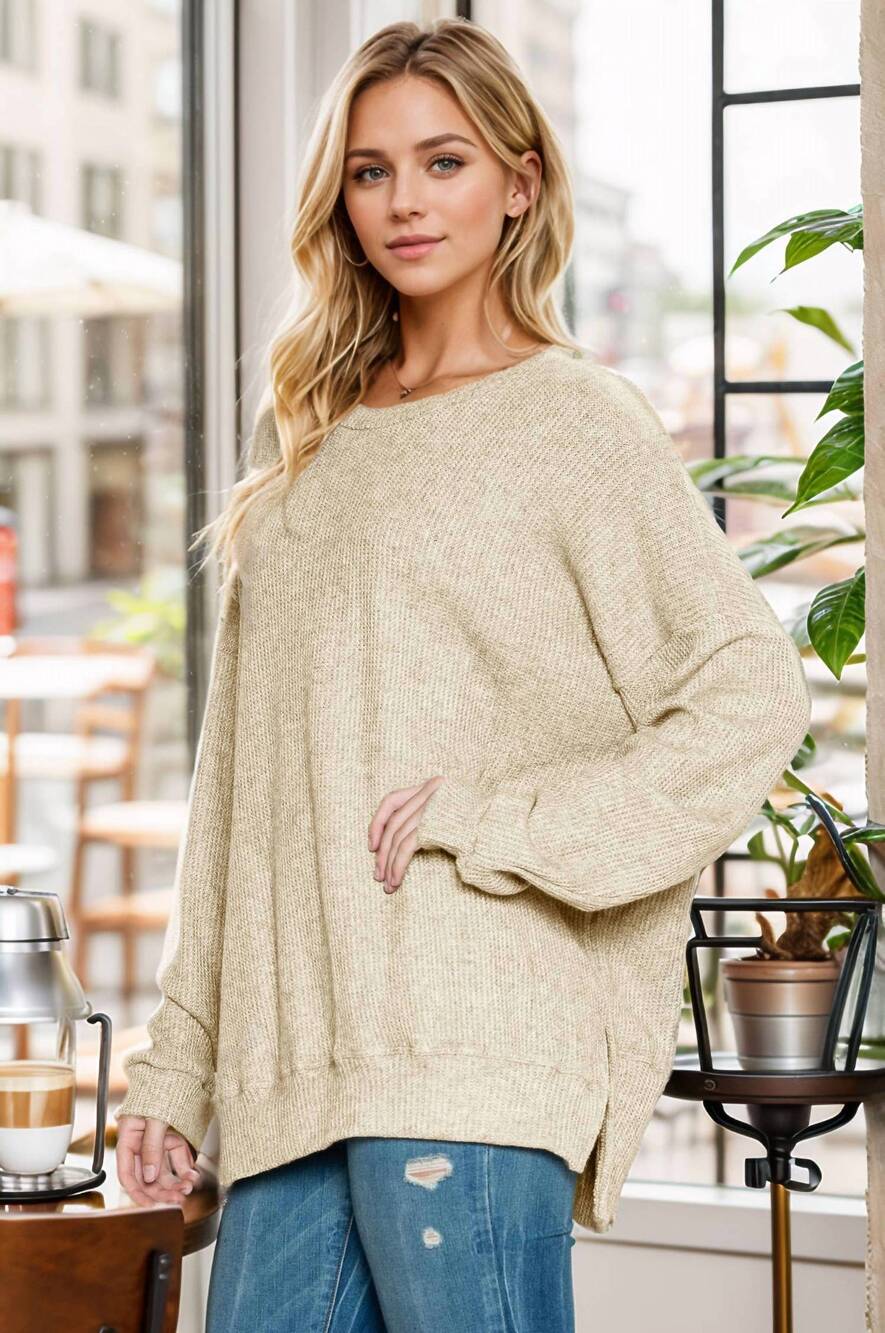 NEW BURGUNDY APPAREL waterloo top in beige